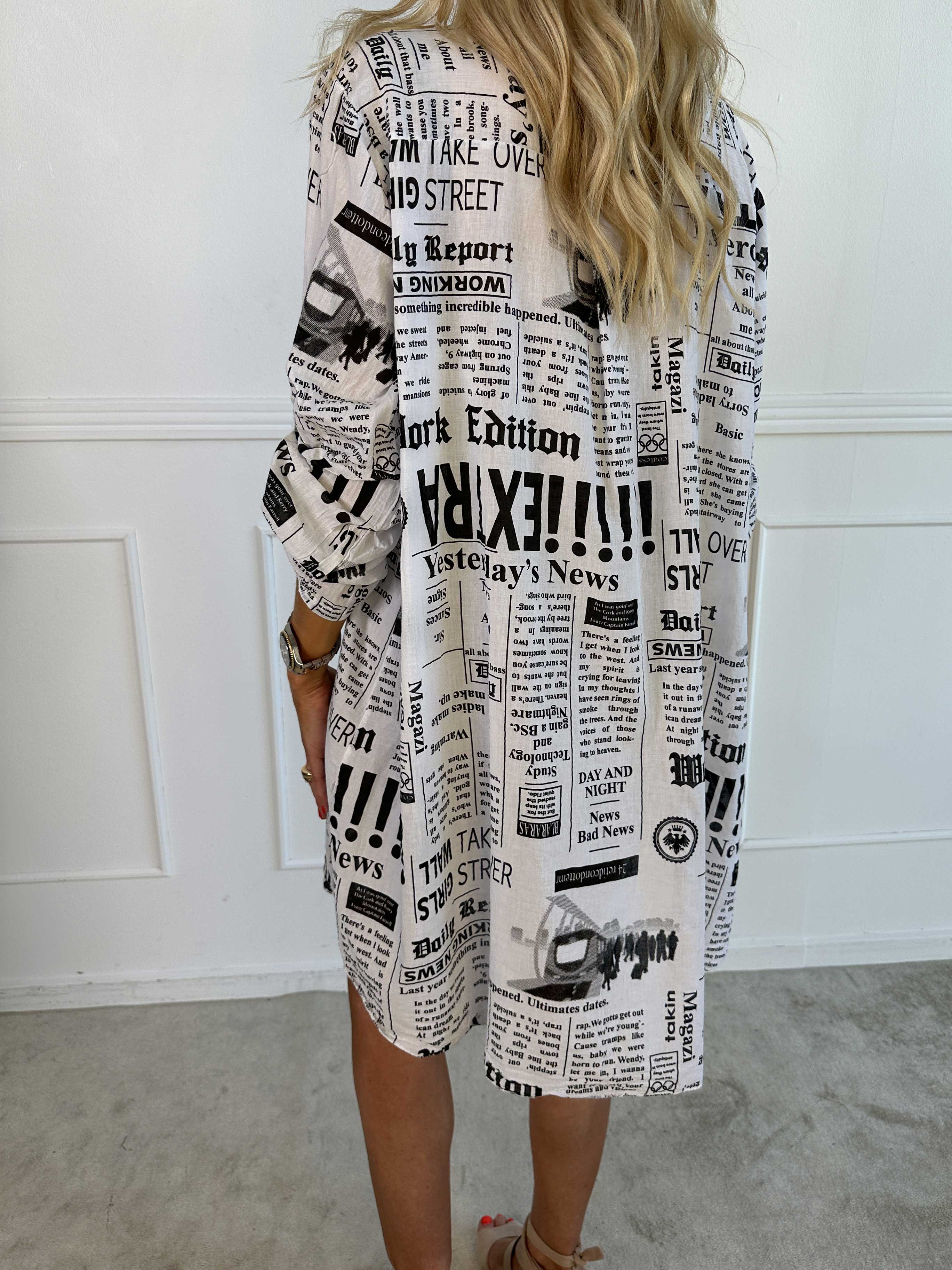 Celestine - Skjorte i bomuld med print og lommer